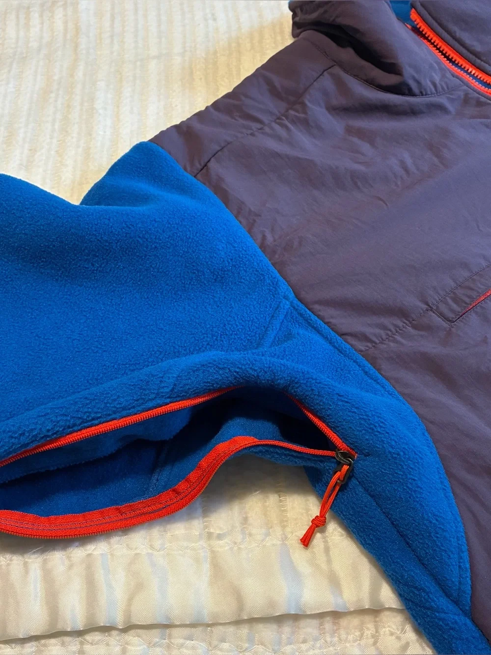 The North Face Denali Jacket Mens XXL Blue Polartec Fleece Full Zip Pit Zips Y2K